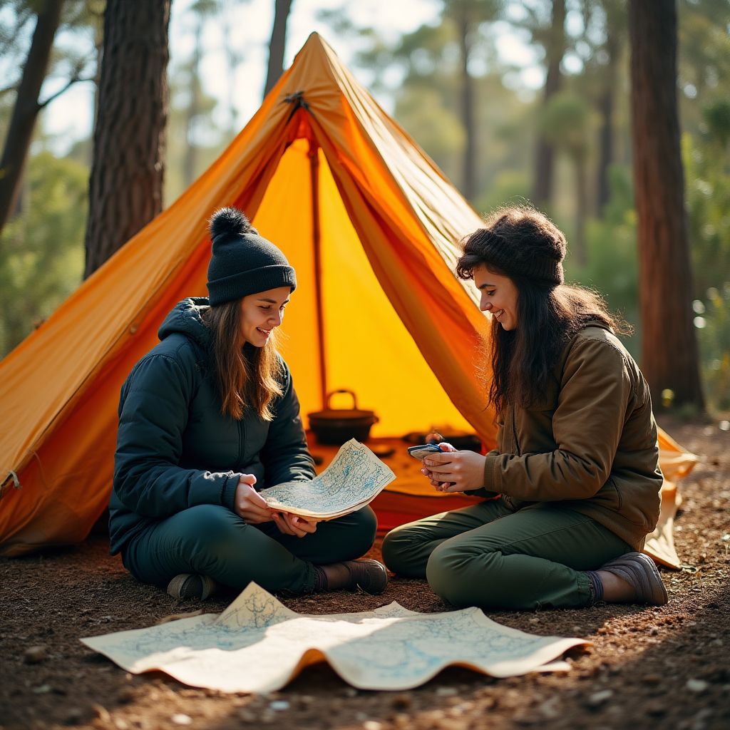 Founders camping in the early days